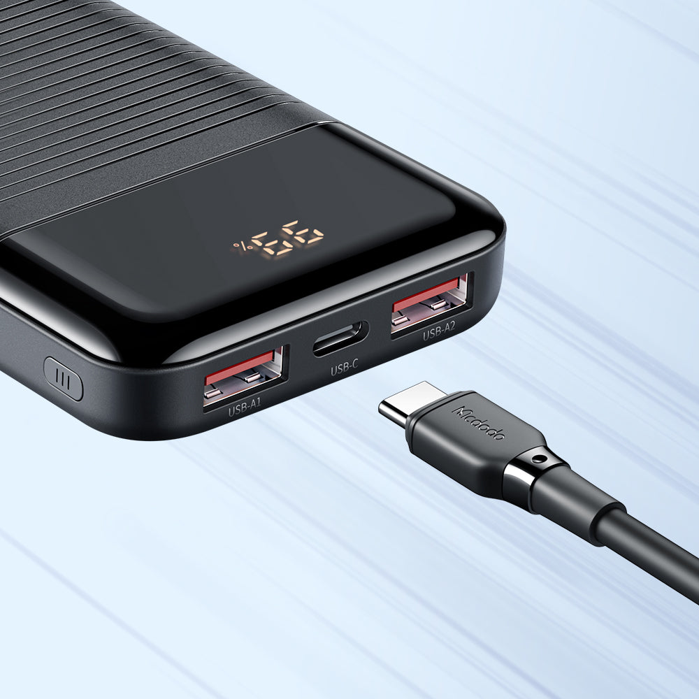 Mcdodo 22.5W 10000mAh Powerbank with Digital Display - Black Mcdodo 22.5W 10000mAh Powerbank with Digital Display - Black