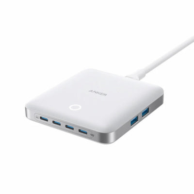 شاحن أنكر نانو 130 واط، شاحن GaN بستة منافذ (النسخة الصينية) – منفذي USB-C بقوة 100 واط + 4 منافذ