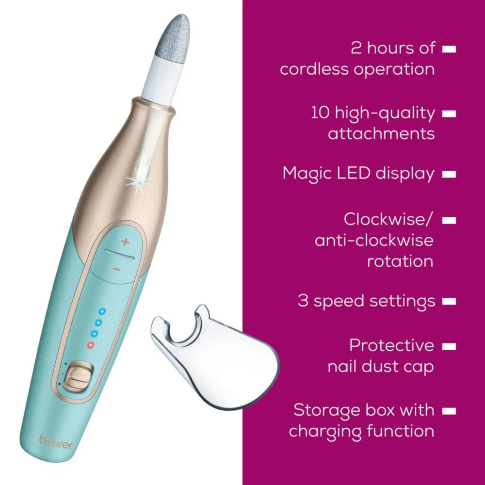 Beurer MP84 Wireless Professional Manicure & Pedicure Set 14 Pieces Beurer MP84 Wireless Professional Manicure & Pedicure Set 14 Pieces