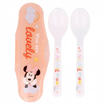 STOR Toddler 2 PCS PP Spoons Travel Set - Cool Like Mickey STOR Toddler 2 PCS PP Spoons Travel Set - Cool Like Mickey