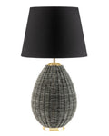 Madame Coco Huchette Lampshade – Luxury Gray Decorative Table Lamp