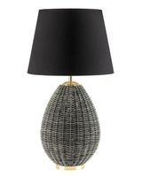 Madame Coco Huchette Lampshade – Luxury Gray Decorative Table Lamp