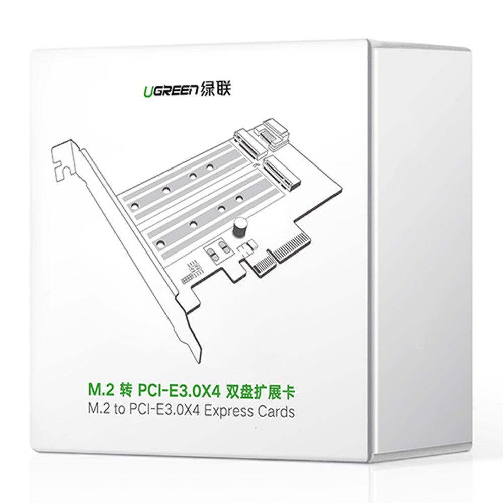 UGREEN M.2 M-Key/B-Key to PCI-E 3.0 × 4 Expansion Card70504