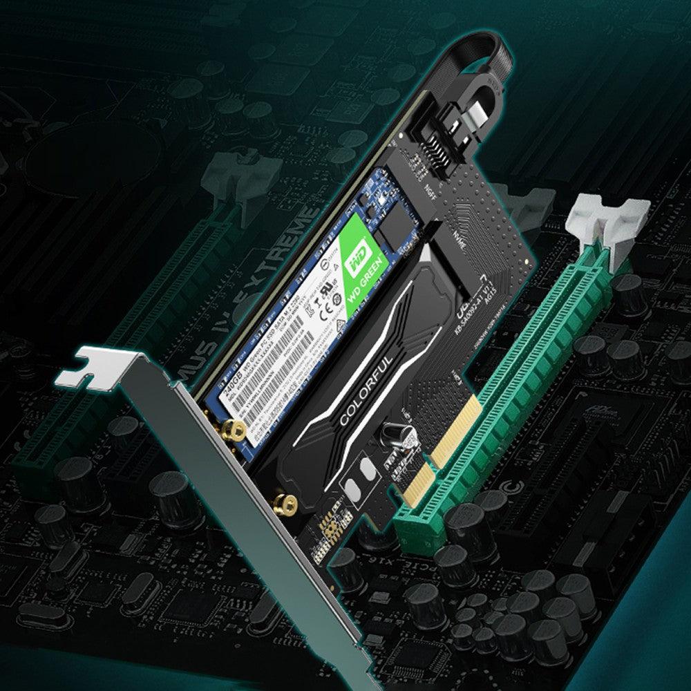 يوجرين M.2 M-Key/M-Key B إلى PCI-E 3.0×4 بطاقة التوسعة 70504