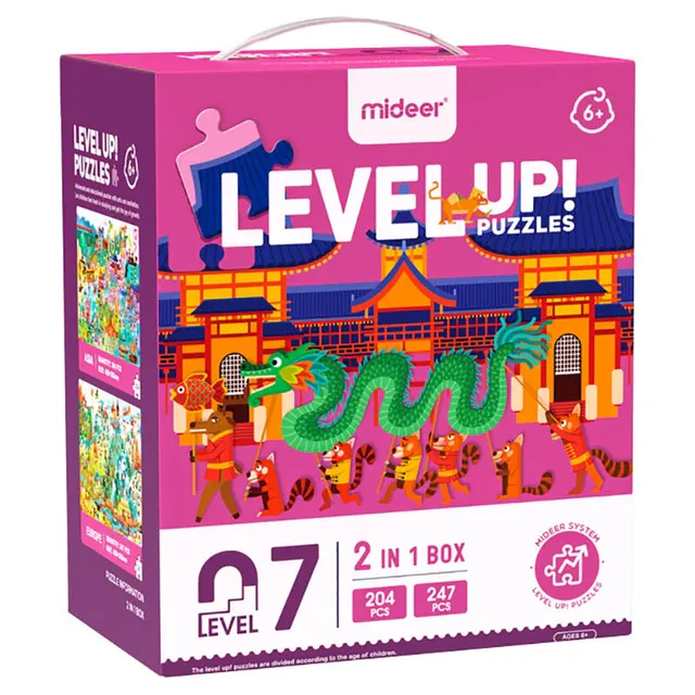 Mideer Level up Puzzle 7 – World Travel
