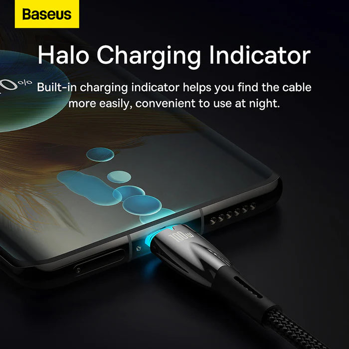 Baseus Glimmer Fast Charging Data Cable Type-C to Type-C 100W 2M