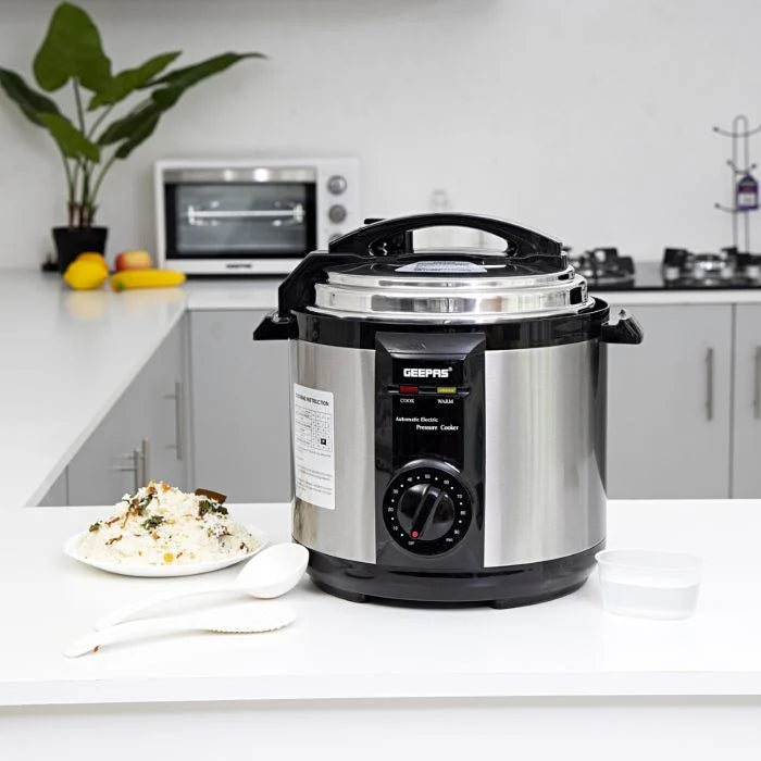 GEEPAS Pressure Cooker 6L 1190W Non-Stick Pot GEEPAS Pressure Cooker 6L 1190W Non-Stick Pot