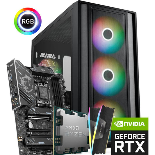 AMD RYZEN 9 9900X // RTX 5080 16GB // 32GB RAM - High-End Custom Build