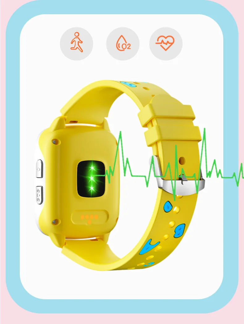 VIKUSHA VB1 4G GPS Kids Smart Watch – SOS, Heart Rate, IP67 Waterproof