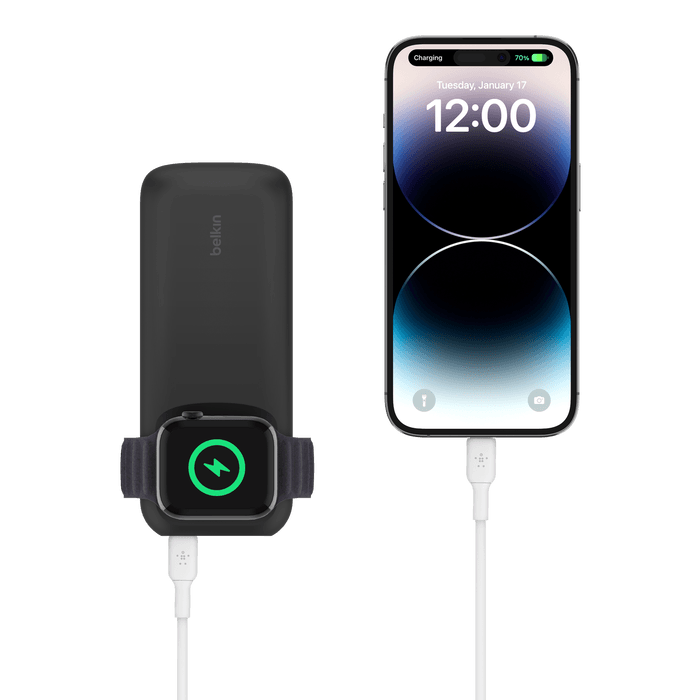 Belkin BoostCharge Pro Fast Wireless Charger for Apple Watch + Power Bank 10K