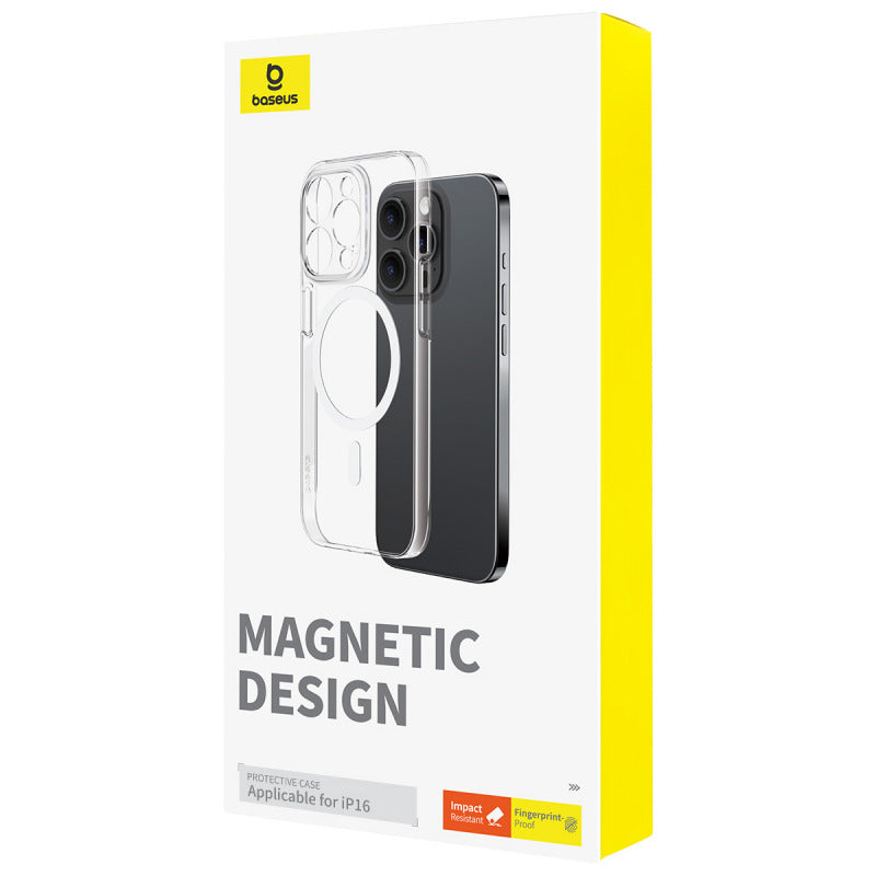 Baseus Crystal Series Magnetic Phone Case for iPhone 16 Clear Baseus Crystal Series Magnetic Phone Case for iPhone 16 Clear
