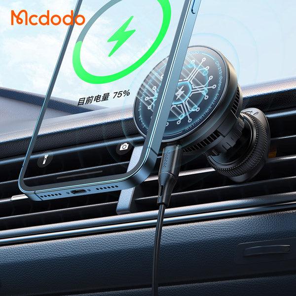 Mcdodo Wireless Car Charger with Semiconductor Cooling & MagSafe - Black