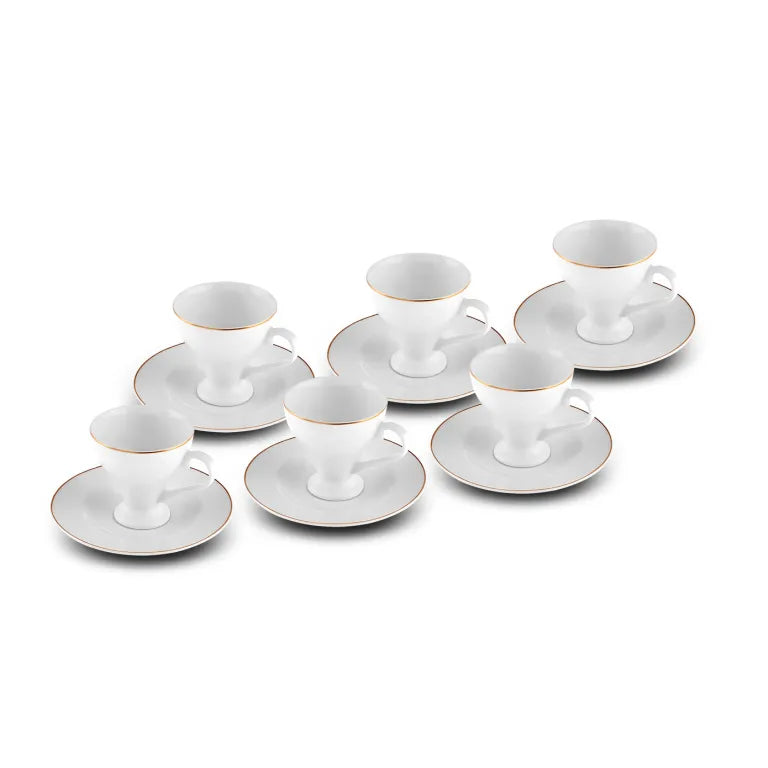 Karaca Biga 6-Piece 90ml Coffee Cup Set Karaca Biga 6-Piece 90ml Coffee Cup Set