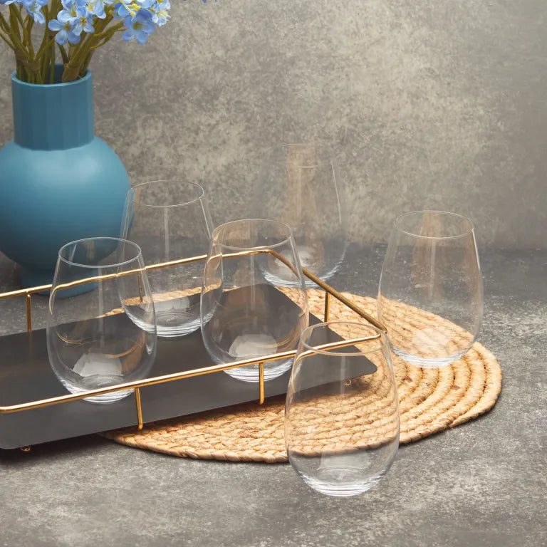 KARACA KRS Jade 6-Piece Glass Set, 500ml – Clear Elegance KARACA KRS Jade 6-Piece Glass Set, 500ml – Clear Elegance