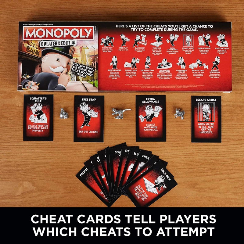 Hasbro Monopoly Game Cheaters Edition Hasbro Monopoly Game Cheaters Edition