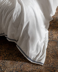 Tina King Size Linen Look Washed Duvet Cover Set - Madame Coco JO