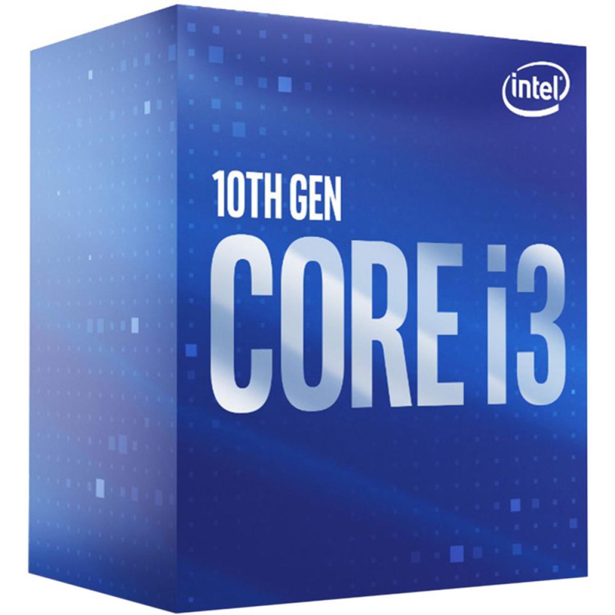 معالج Intel® Core™ i3-10100F، 4 أنوية و8 خيوط بتردد يصل إلى 4.3 جيجاهرتز