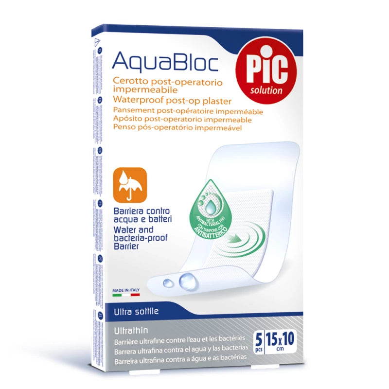 Pic AquaBloc Patch – Waterproof Post-Op 15x10cm (5pcs)