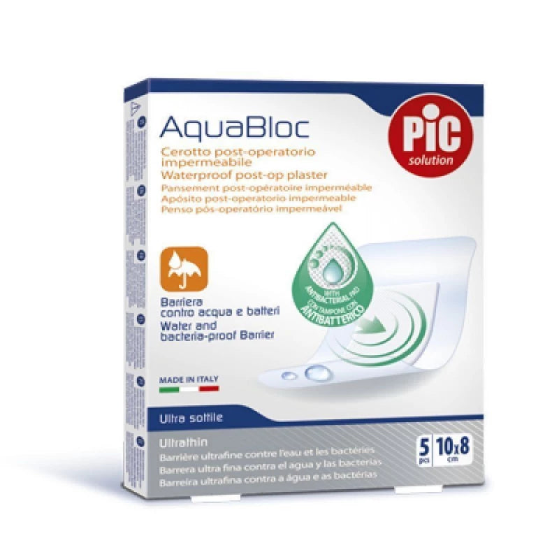 Pic AquaBloc Waterproof Post-Op Patch 10x8 cm – Pack of 5