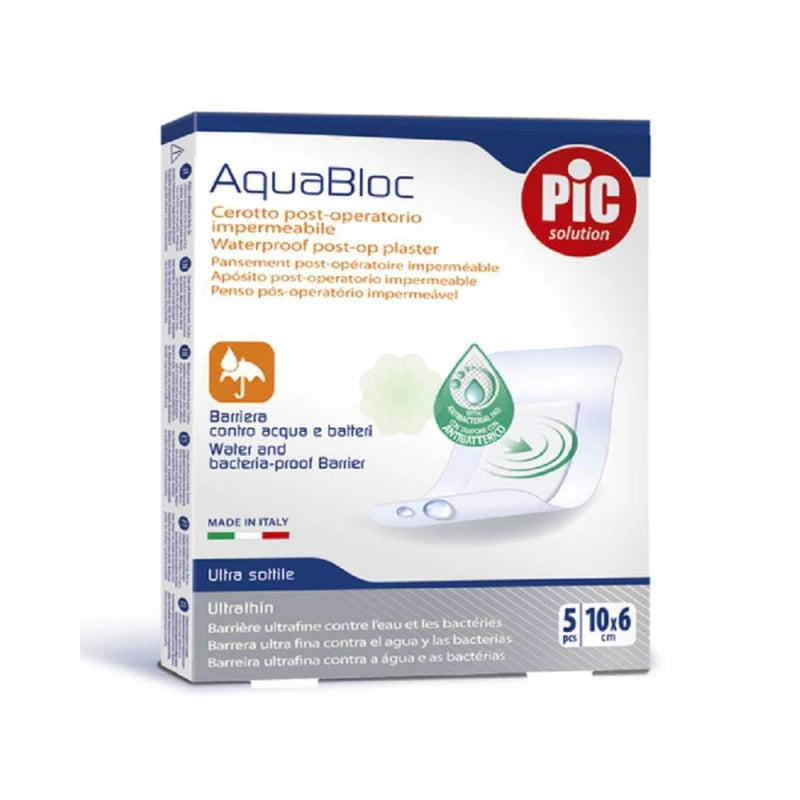 Pic Solution AquaBloc – رقع جراحية مضادة للماء 10x6 سم