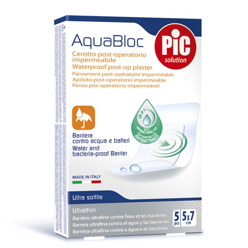 Pic Aquabloc – لاصق طبي مقاوم للماء بعد العمليات 5×7سم