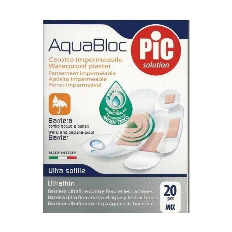 Cer Pic AquaBloc Mix – ضمادات طبية متنوعة 20 قطعة Cer Pic AquaBloc Mix – ضمادات طبية متنوعة 20 قطعة