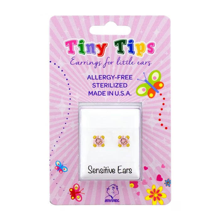 Studex Tiny Tips TT-744 Earrings for Kids – Sterilized & Safe