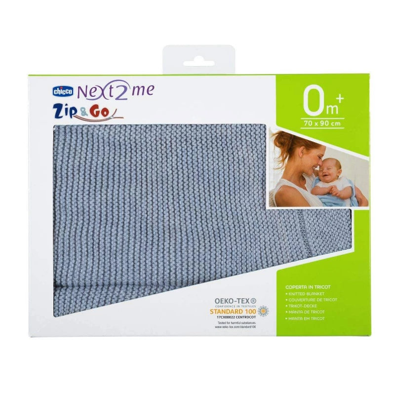 Chicco Tricot Knit Baby Blanket – Grey