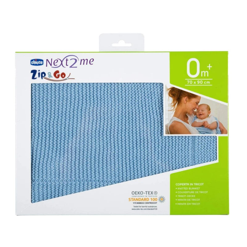 Chicco Tricot Knit Baby Blanket – Ocean Blue Chicco Tricot Knit Baby Blanket – Ocean Blue
