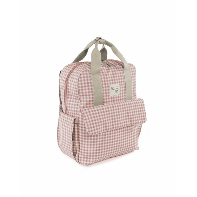 Walking Mom Diaper Backpack – Pink, Practical & Organized Walking Mom Diaper Backpack – Pink, Practical & Organized