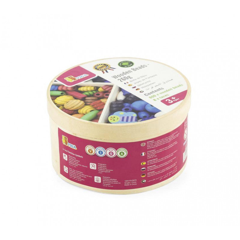 VIGA Wooden Beads - Fun Educational Toy for Kids VIGA Wooden Beads - Fun Educational Toy for Kids