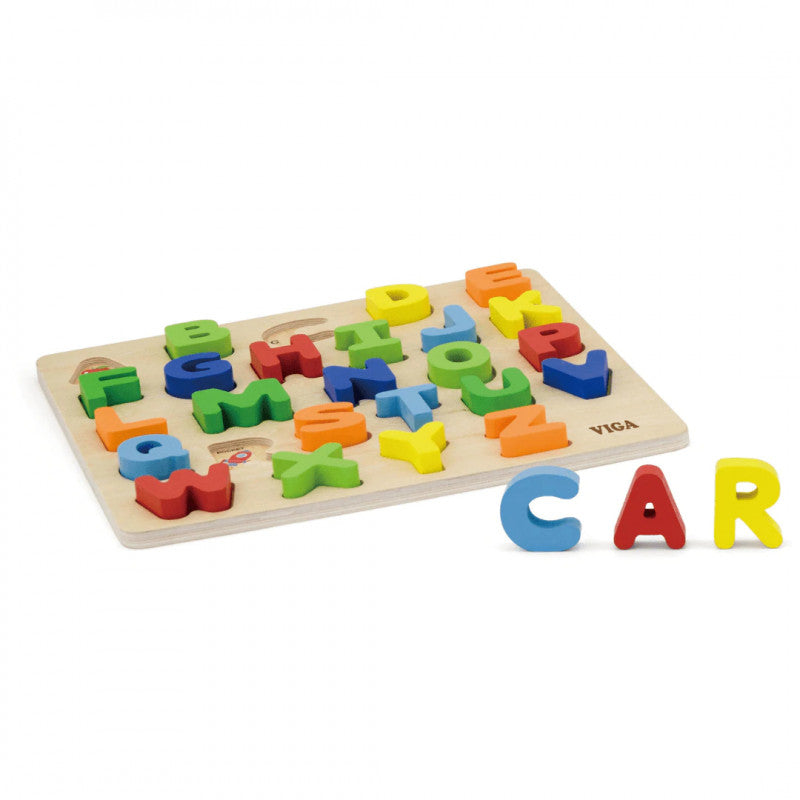 VIGA Block Puzzle - Uppercase Alphabet for Kids VIGA Block Puzzle - Uppercase Alphabet for Kids