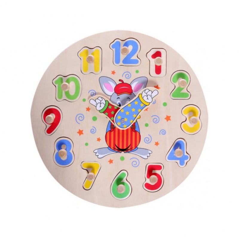 VIGA Clock Puzzle - Learn Time Reading for Kids VIGA Clock Puzzle - Learn Time Reading for Kids