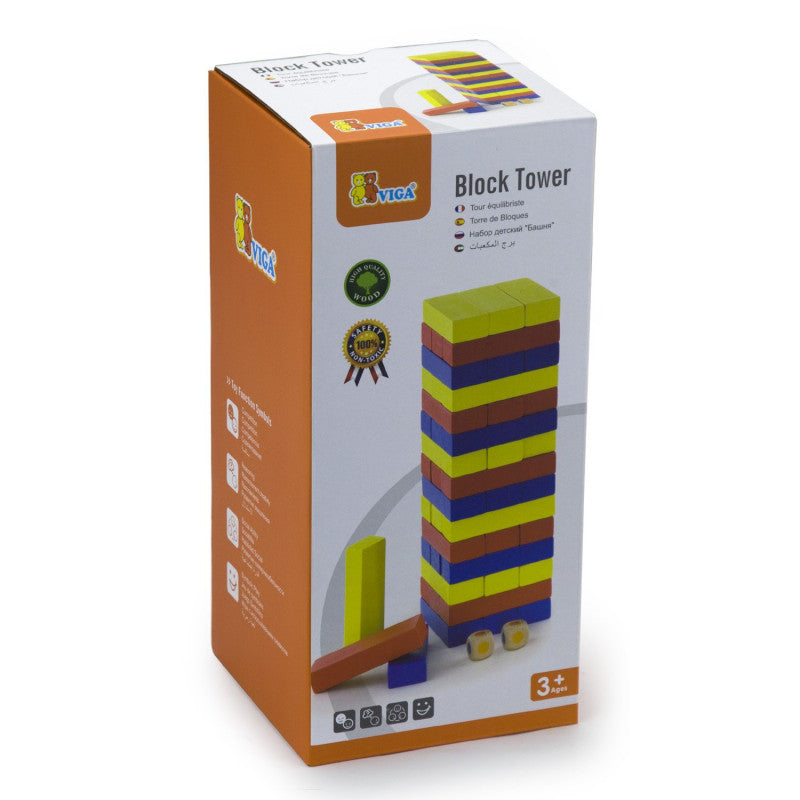 VIGA Block Tower - Classic Educational Toy