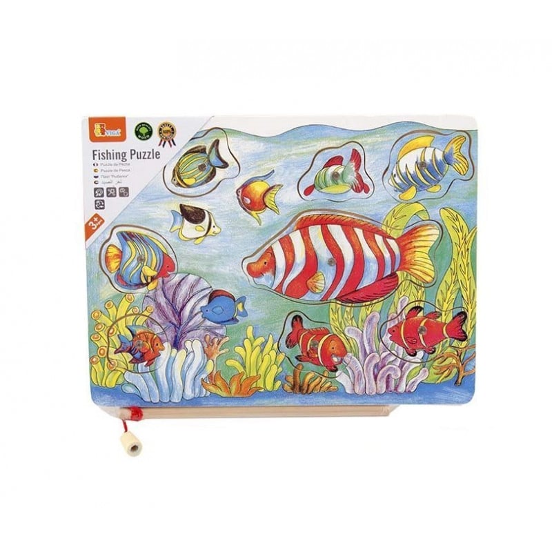 VIGA Magnetic Fishing Puzzle Fun and Educational Game VIGA Magnetic Fishing Puzzle Fun and Educational Game