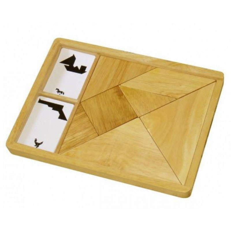 VIGA Wooden Tangram Puzzle Set - Educational Toy for Kids VIGA Wooden Tangram Puzzle Set - Educational Toy for Kids