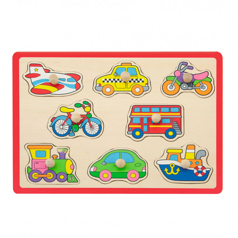 VIGA Flat Puzzle Transports for Kids