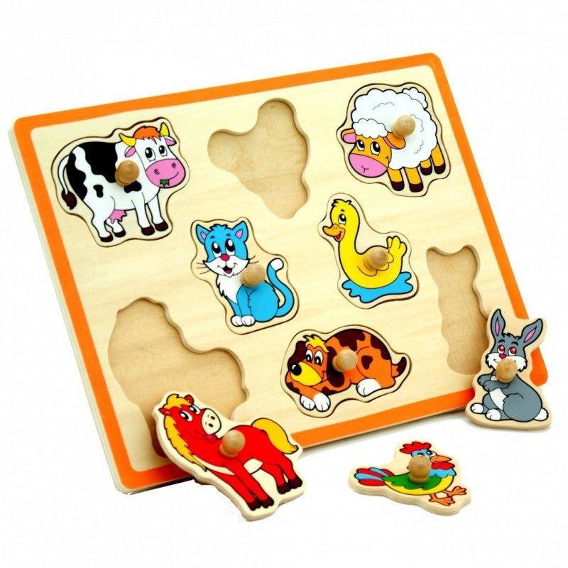 VIGA Flat Puzzle - Farm Animals Design for Kids VIGA Flat Puzzle - Farm Animals Design for Kids