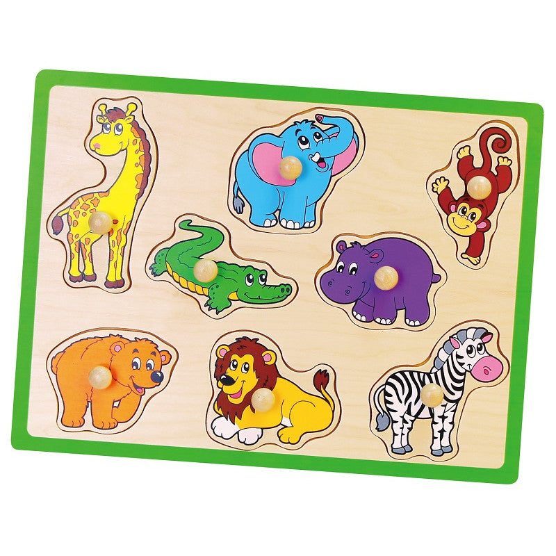 VIGA Flat Puzzle Wild Animals Design for Kids