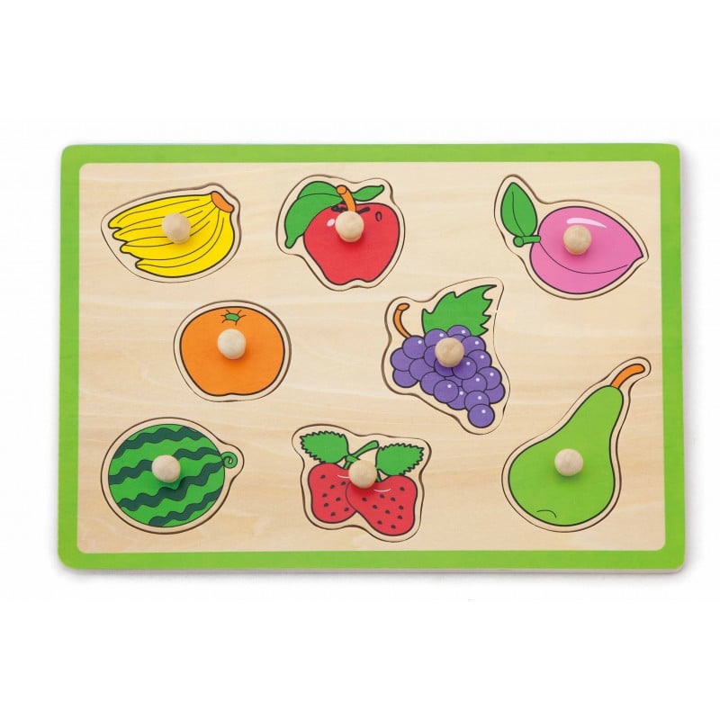 VIGA Flat Puzzle - Fruits Design for Kids