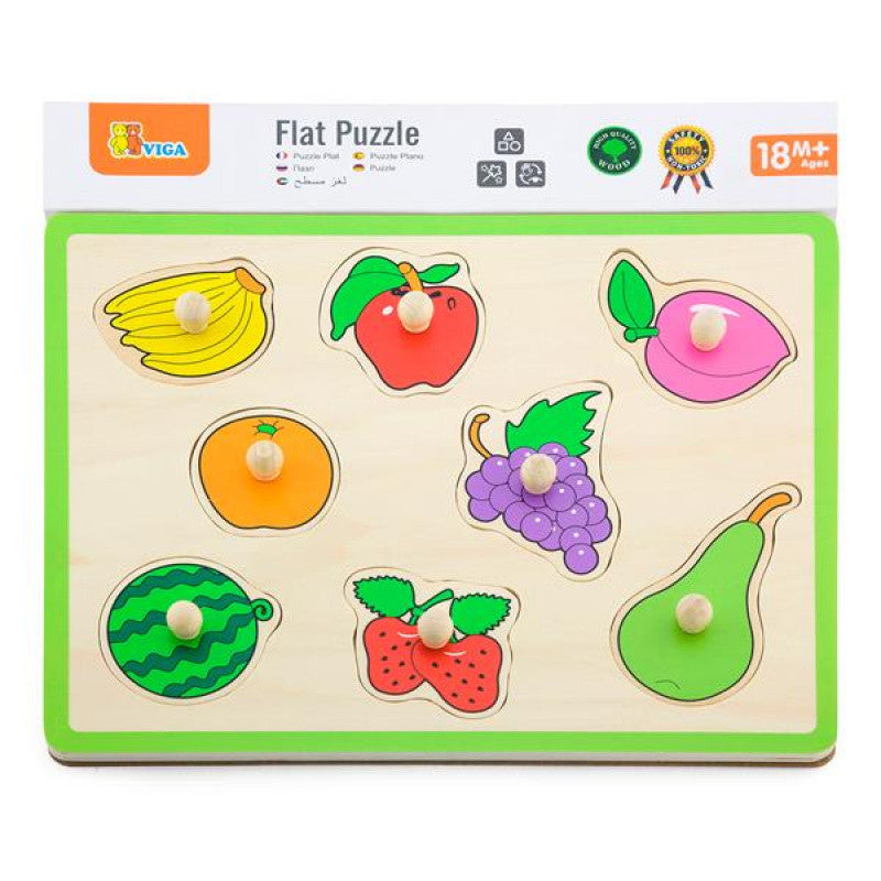 VIGA Flat Puzzle - Fruits Design for Kids VIGA Flat Puzzle - Fruits Design for Kids