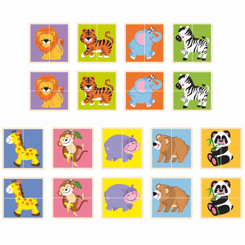 VIGA Matching Puzzle Wild Animals Design for Kids VIGA Matching Puzzle Wild Animals Design for Kids