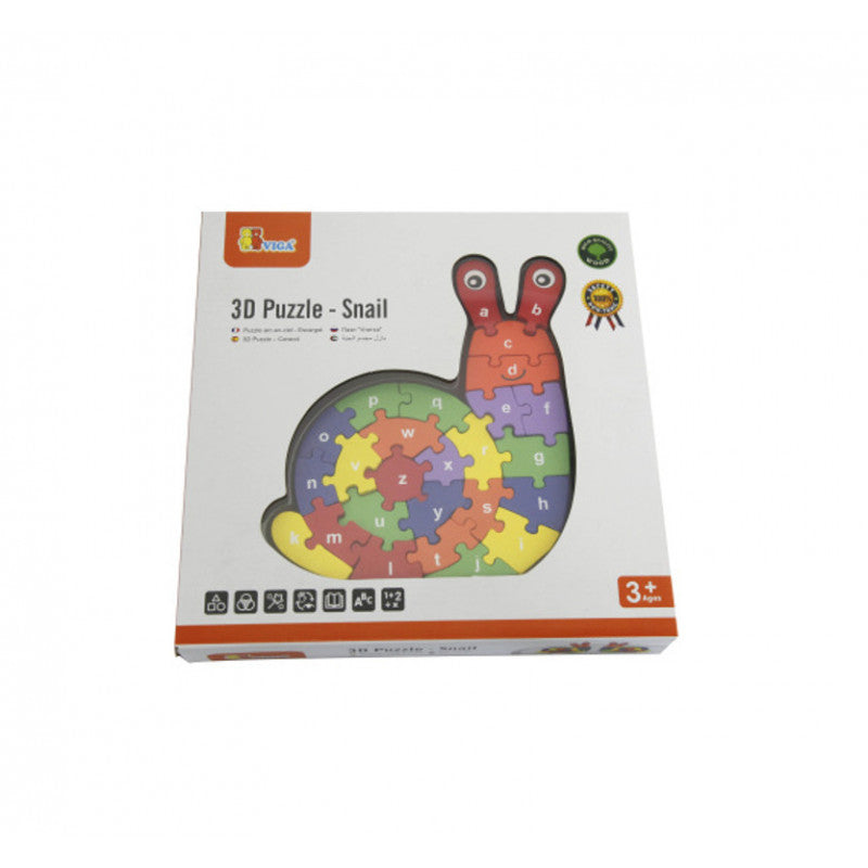 VIGA 3D Puzzle - Snail Design for Kids