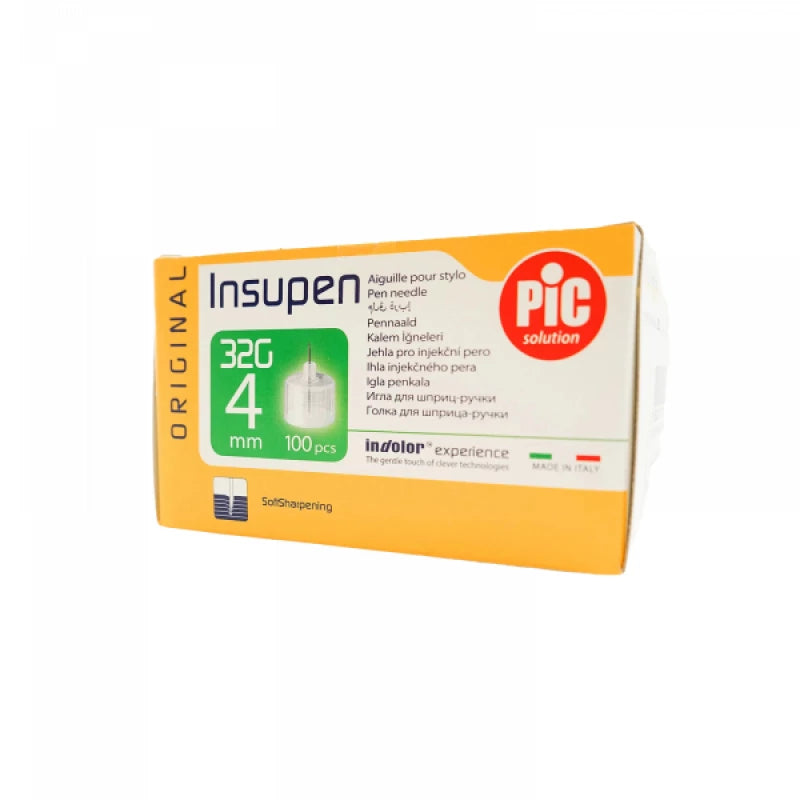 Pic Insupen – إبر قلم الأنسولين 32G 100 قطعة