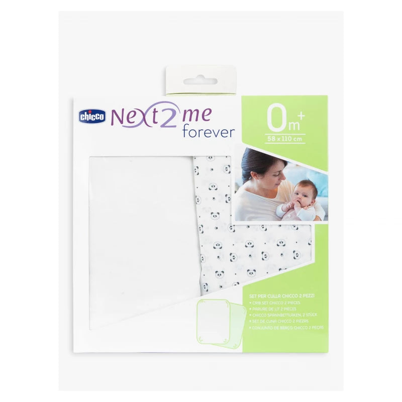 Chicco Duvet Next2Me Forever Crib Bedding Set – White