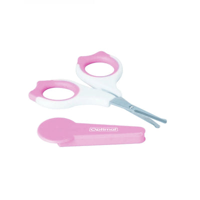 Optimal Baby Safe Scissors – Pink | Gentle & Secure