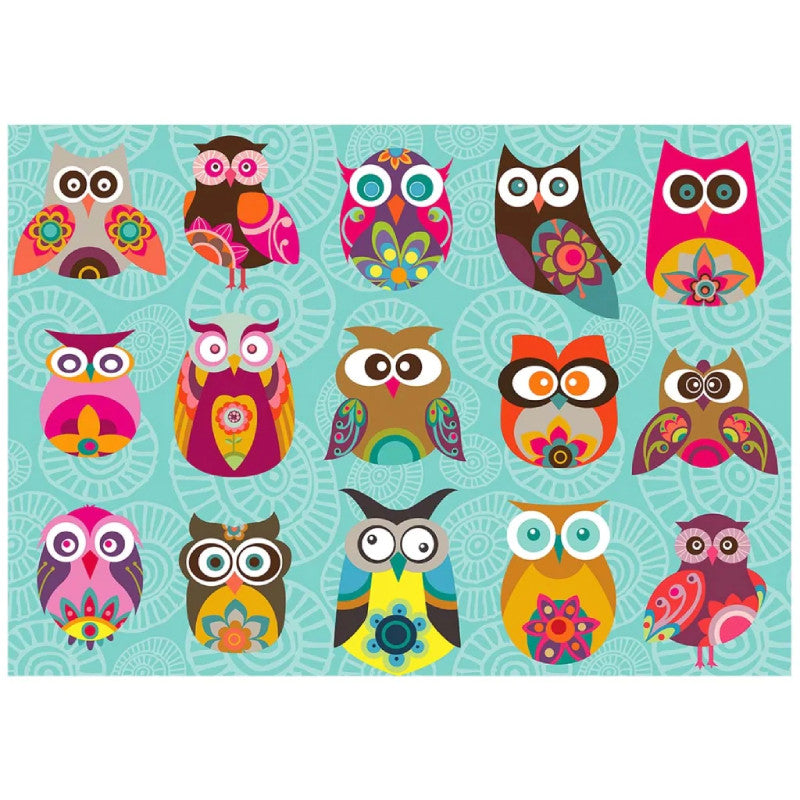 Ks Games Puzzle, Multi Owls, 500 Pieces