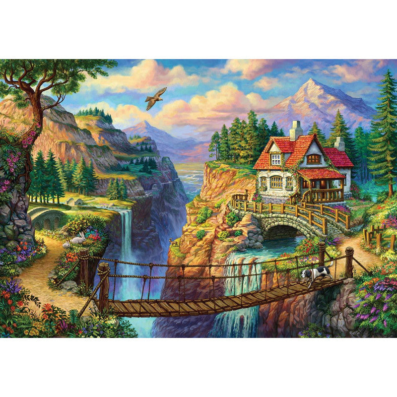 Ks Games Puzzle House on the Cliff Design 500 Pieces Ks Games Puzzle House on the Cliff Design 500 Pieces