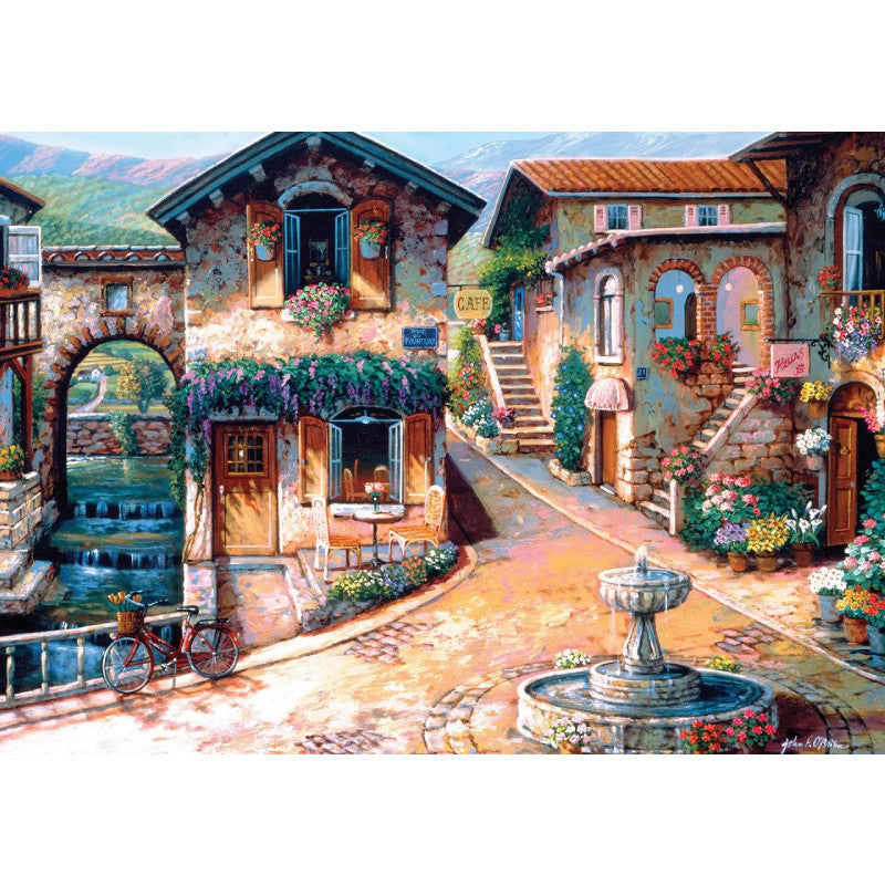 Ks Games Puzzle The Fountain On The Square Design 500 Pieces