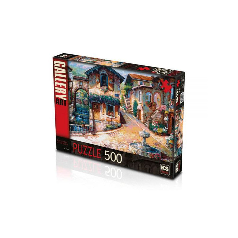 Ks Games Puzzle The Fountain On The Square Design 500 Pieces